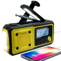 Solar de mano de generación de Energía DE EMERGENCIA multitifción AM / FM / WB radio the interior recargable Treasure Luz de Lectura SOS - details 3