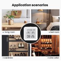 Sensor De Temperatura Y Humedad WiFi Tuya Con Iluminación Inteligente Compatible Con Alexa Y Google Assistant Para El Hogar - details 11