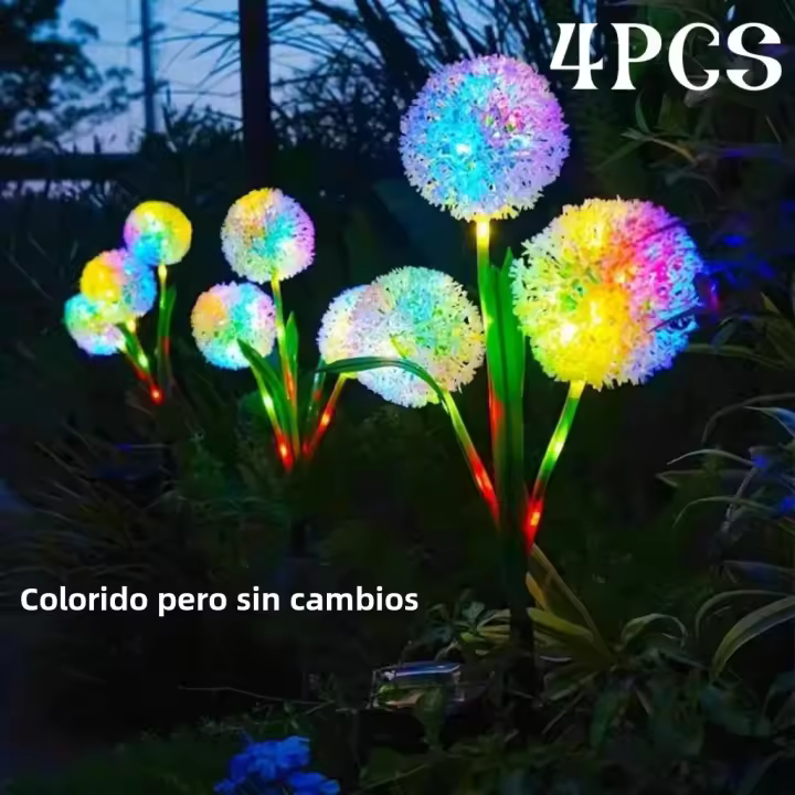 Luces Solares Para Jardín De Diente De León LED Esfera De Cebolla Luces Para Césped Patio Camino Decoración Moderna IP65 ABS - 1