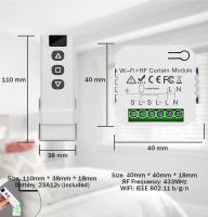 Interruptor Inteligente Para Cortina WiFi Tuya Controlador Eléctrico De Rollos Tejido Para Puertas Con Función De Control Remoto APP Smart Life Compatible Con Google Home Alexa - details 1