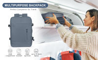 Mochila De Viaje Impermeable 40L Para Hombres Y Mujeres Apropiada Para Flights Con Compartment Para Laptop Mochila De Negocio Estilo College Weekender Overnight - details 0