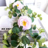 Guirnalda De Flores Artificiales De Rosas Para Boda Decoración De Hogar Y Habitaciones Arco De Jardín Primavera Otoño Planta Falsa De Vínculo - details 7