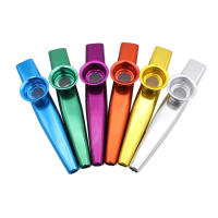 10/20 Pcs Kazoo De Metal Colorido Instrumentos Musicales Orff Flautas Diáfragma De Bocina Ligeros Para Guitarra Y Mate - details 6