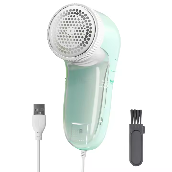 Eliminador De Pelusa Eléctrico USB Para Ropa Y Telas Portátil Con Cepillo De Hoja Plástica Para Eliminación De Residuos De Tejidos - 1