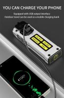 Linterna De Emergencia LED Super Brillante Con Fuente De Trabajo Y Magnete Alarma SOS Billetera Luz De Mano Impermeable Y Cargador De Batería - details 15