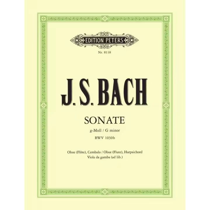 Bach, Johann S./ Meylan, Raymond. Sonate G moll BWV 1030b - 1