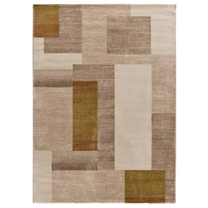 ATTICGO Alfombra de Interior Estilo Geométricas en Multicolor - MELFI 4510 | 80X150, 140X200, 160X230 cm - 1