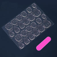 Uñas Postizas Cortas Y Minimalistas 24 PCs Con 1 Pegamento De Uñas Y 1 Linterna De Uñas Material De Acrílico Originales De China - details 21