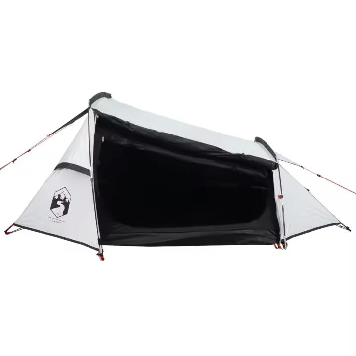vidaXL Tienda campaña túnel 2 personas tela opaca impermeable Color Blanco opaco,  Gris y naranja,  Azul y mas - 1