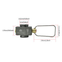 Adaptador De Convertidor De Gas Butano Para Camping Tanque Interchangeable Ahorro De Gas Shifter Refill Adaptador Plano Material De MetalTitanio - details 2
