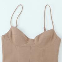 Vestido UNIZERA Para Mujeres Estilo Casual De Cuello Corazón Largo Y Espalda Descubierta Sin Mangas Vestido Midi De Verano - details 4