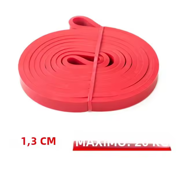 Banda De Resistencia De Látex Fuerte Elástica Para Ejercicios De Fuerza Y Pilates Equipo De Gimnasio Y Fitness Para Entrenamiento Completo De Brazos Y Piernas Unisex - 1