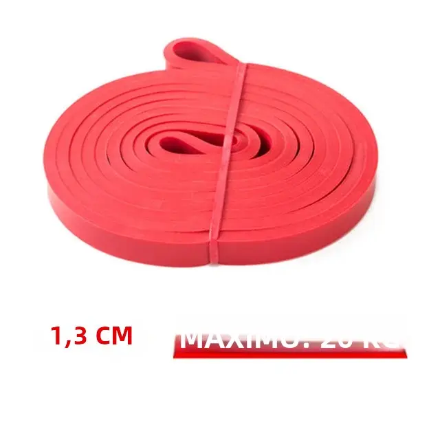 Banda De Resistencia De Látex Fuerte Elástica Para Ejercicios De Fuerza Y Pilates Equipo De Gimnasio Y Fitness Para Entrenamiento Completo De Brazos Y Piernas Unisex - 1