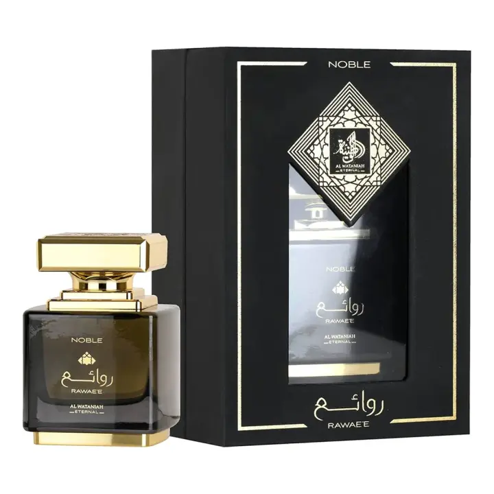 Perfume árabe unisex Rawae'e Noble Al Wataniah 100ml,Fragacia masculina y femenina amaderado,dulce,sensual,oriental,Colonia de mujer y de hombre lujosa,sexy NOVEDAD - 1