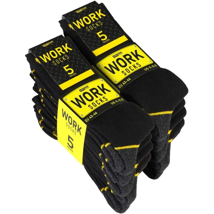 NAKLOE - 10 Pares - Calcetines trabajo - Calcetines trabajo hombre - Calcetines de trabajo - Calcetines hombre trabajo - 1