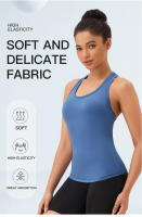 Chaleco De Yoga Para Mujer Deporte Sin Mangas Camiseta De Entrenamiento Fitness Running Outdoor Chaleco Deportivo Ajustable - details 0