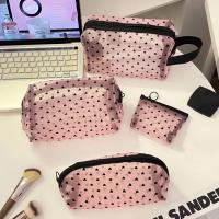 Bolsa De Cosméticos En Forma De Corazón Con Malla Portátil Pouch De Nylon Monedero Organizador De Auriculares Y Labial - details 0