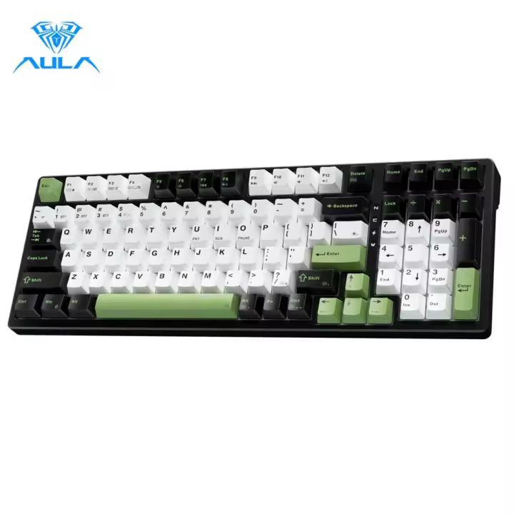 Teclado Mecánico AULA F98X 99 Teclas Tri-modo Intercambiable RGB Ajustable Para Juegos De Esports Con Interruptores Magnéticos - 1