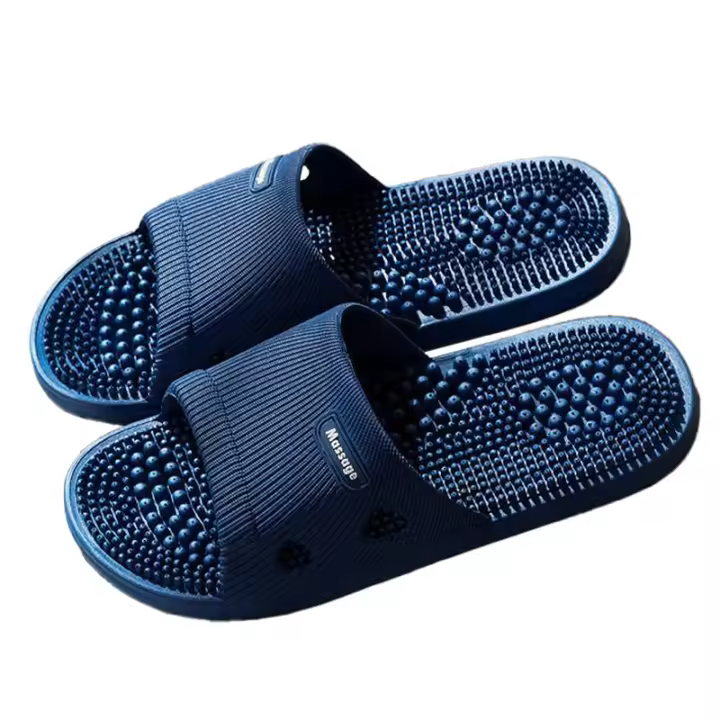 Mocasines De Masaje De Color Sólida Para Mujer Antideslizante Con Punta Abierta Sandalias Suaves Para Interior Estilo De Verano - 1