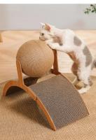Juguete De Agarre Para Gatos De Madera Resistentes Al Desgaste Con Tablero De Rasguño Sisal Bola De Juguete Para Uñas De Gatos - details 9