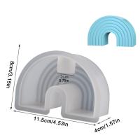 Molde De Silicona 3D Arco Iris Para Velas Y Artesanía Decoración De Nube Arco Iris DIY Aromaterapia Plástico Colorido - details 7