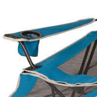 Aktive - Silla tumbona plegable camping con 2 posiciones, 152x54x75 cm, fabricada de acero, textileno y rejilla, con cojín, bolsillo lateral, posavasos y topes antivuelco, máx. 110 kg, incluye funda, sillas plegables - details 5
