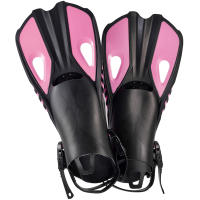 Aletas De Natación Ajustables De Silicona Para Adultos Y Niños Zapatos De Nado Cortos Para Diversión Y Viajes Talla Abierta Unisex - details 11