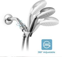 Soporte para ducha ajustable, soporte para Brazo de ducha para conectar el Brazo de ducha y la manga de ducha, cromada - details 1