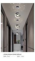 Lámpara Colgante De Techo LED Para Decoración De Hogar Y Entradas Estilo Estelar Lámpara De Noche Para Dormitorio Y Sala De Estar Material Metálico Y Acrílico Fuente De Luz LED 220V - details 10