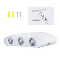 Lámpara De Pared Nórdica LED De Aluminio Para Interior Y Exterior IP65 Blanca Y Negra Moderna Para Pasillos Escaleras Dormitorio Baño Iluminación Diaria - details 11