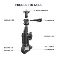 Soporte De Manillar Para Bicicleta Y Motocicleta 360 Grados Giratorio Para Insta 360 X2 X3 X4 Go pro 12 11 10 APWIKOGER - details 5