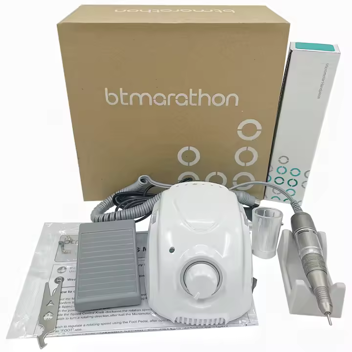 Máquina De Manicura Eléctrica Profesional LAAOVE Con Micromotor BT 35000RPM 65W Controladora DC30V H200 Herramienta De Tratamiento De Uñas - 1