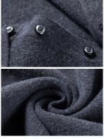 Camisa Polo De Lana Para Hombre Suéter Largo Y Caliente Estilo Casual Multicolor Negocios Otoño E Invierno Nueva Moda - details 9