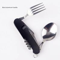 Juego De Utensilios De Camping Plegable Multi Funcional Cuchillo Fork Cuchara Para Actividades Al Aire Libre Deportes Picnic Viaje - details 1