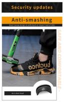 Zapatos De Seguridad Para Hombres Indestructibles Transpirables Con Punta De Acero Antipinchazos Y Respirables Para Trabajo - details 3
