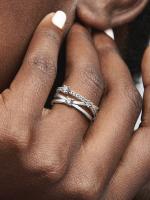 Pandora - Anillo de Triple brilliant Band-Plata de Lei - details 3