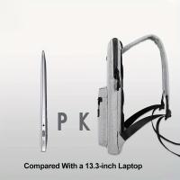 Bolsos,Mochila impermeable de polyamida para portátiles de 35,56 cm y 39,62 cm-Cierres de Cremallera, fácil de limpiar, Bolsa FINA unisex para portátil para el trabajo y los viajes. - details 3