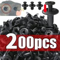 Clavos De Plástico Negros Para Coche 20/50/100/200 Piezas Universal Clips De Bumper Y Fender Adecuados Para Toyota Focus Kia Nissan Yamaha - details 0