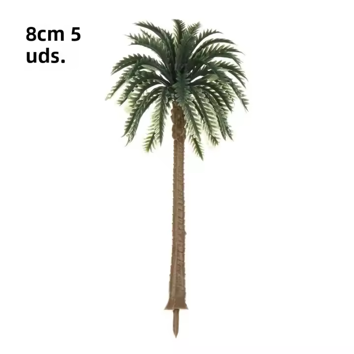 5Pcs Jarrones De Plástico Para Palma De Coco Plantas Miniatura Bonsái DIY Decoración De Escenario Micro Landscape - 1
