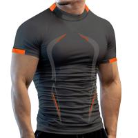 Camiseta De Entrenamiento Para Hombre Verano Transpirable Y Rápida De Secado Para Gimnasio Correr Y Jogging Tops De Fitness - details 1