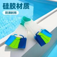 Aletas de silicona para hombres y mujeres, estilo libre, braza, aletas cortas de silicona para adultos y niños, aletas de entrenamiento de buceo ligero y natación. - details 0