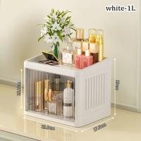 Caja De Organización Para Cosméticos Plegable Con Dos Puertas Sin Montaje Requerido Caja De Almacenamiento Para El Hogar Y Baño Capacidad Alta De 120L Estilo Moderno Ecológico - details 7