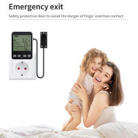 Controlador De Temperatura Humedad Digital Para El Hogar Con Sensor NTC Regulador De Calentamiento Humidificador Deshumidificador EU/US/FR/UK - details 6