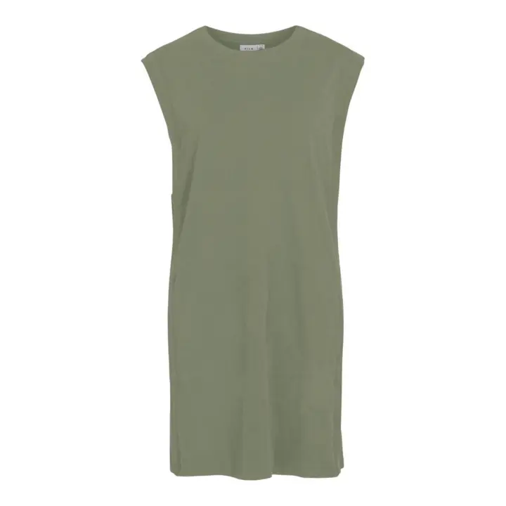 Vestido Vila Viursa Verde Para Mujer - 1