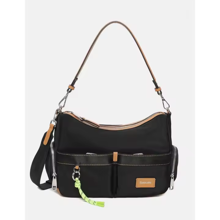 BINNARI Bolso Bandolera BINNARI Mujer Negro  (Mod: 20631) - 1
