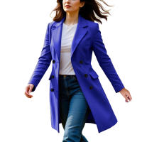 Nueva Chaqueta De Mujer De Invierno Con Manga Larga Y Cuello En V A-line Fashion Chaqueta De Trench Para Otoño Y Invierno - details 7