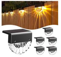Luces Solares para Exterior Jardín, Apliques de Pared. 2 Modos ( Calida o Multicolor) ,IP55 Impermeable. Pack de 4 Unidades - details 1