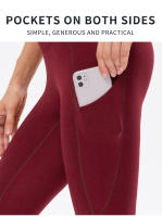 Leggings De Yoga Para Mujer Calor Invierno Elásticos Talla Completa Deporte Gimnasio Running Leggings De Poliéster Y Spandex - details 3