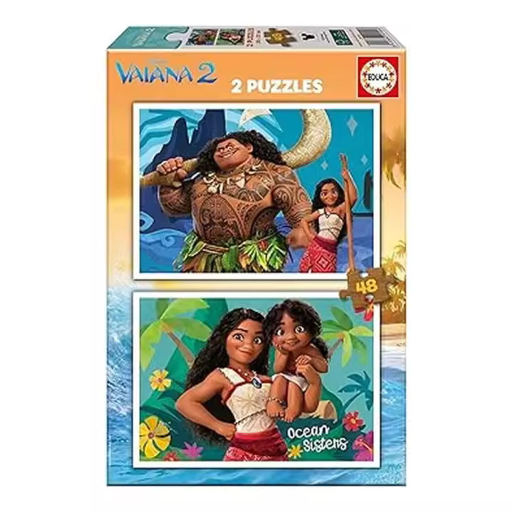 Educa Set de Puzzles Vaiana 2 2x48 Piezas 20102 - 1