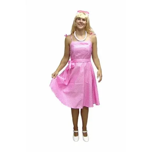 DISFRAZ BARBIE VICHY ADULTO - 1